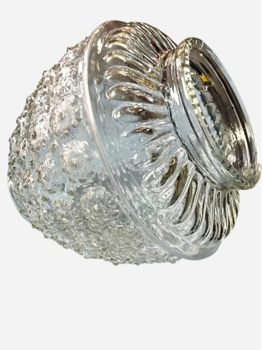 MCM Textured Glass Dome Accent‎